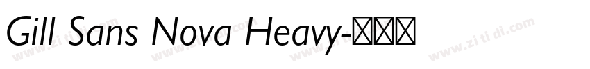 Gill Sans Nova Heavy字体转换